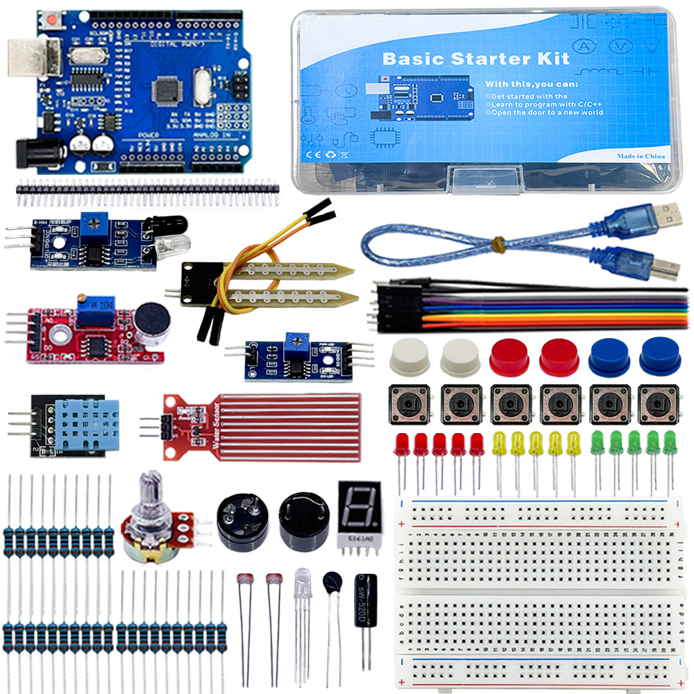 Hydration Sensor Skin - Kit Pemula Elektronik Dasar untuk Arduino