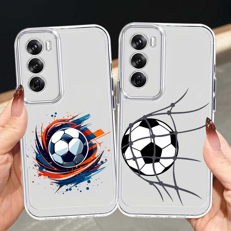 Oppo A78 - Casing Ponsel Pola Seni Sepak Bola