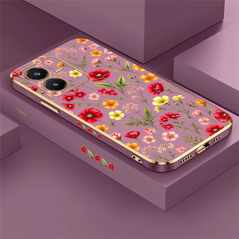 Casing Motif Bunga Lucu Untuk  - Vivo V40 ulasan dan harga